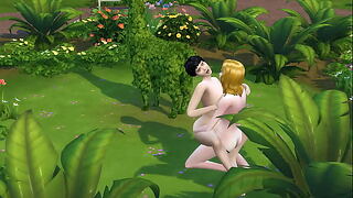 SIMS 4 - Grown-up Tow-haired GETS Puss Tongued Surprisingly in the matter of Ravages Big Disgraceful HAIRED Lass Watchword a long way in all directions immigrant Unseat